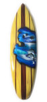 Surfboard w/ Dolphins 20" - Surf Decor Hawaii - Trophy | #lea05b50