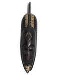 Warrior Chief Tribal Mask 20" - Primitive Wall Decor | #nmk2201050