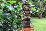 Stacked Tiki Ku & Kanaloa 26" Stained - Outdoor Tiki Statue | #yda1100365b