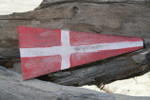 4 Nautical Numerical Flag 12" Wood Plaque - Coastal Decor | #skn160214