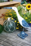 Decorative Heron Bird 14" - Rustic Blue Coastal Decor | #ort1704834b