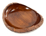 Carved Wood Bowl Designer - Tamarin 8" Stained