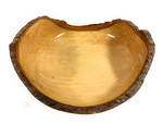 Rustic Carved Wood Bowl - Tamarin 10" Natural | #LPU02N