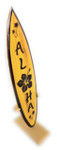 Classic Surfboard Aloha with Hibiscus 16 in - Trophy | #wai350140f