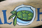 Aloha Surf Sign 20" Hand Carved/painted | #LDR08