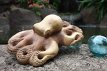 Hawaiian Octopus "HE'E" - Hand Carved Monkeypod 12" | #yda1102130