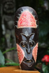 Tribal Tiki Mask 12" Red - Tattoo Primitive Art | #wib370330r