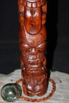 Warrior/Strength Tiki Totem 20" Outdoor Stained - Carved | #yda114450b