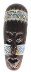 Tribal Tiki Mask 12" Blue - Tattoo Primitive Art | #wib370130b