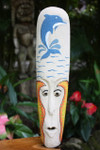 Sand Tiki Mask 20" w/ Dolphin - Decorative Primitive Art | #wib370750a