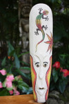 Sand Tiki Mask 20" w/ Gecko - Decorative Primitive Art | #wib370750c