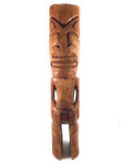 Lono Fisherman Figure Outdoor Tiki Totem 40" - Natural Finish | #lbj3039100c