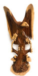 Exquisite Hand Carved Eagle Scene 40" X 16" - Hand Carved | #rta20