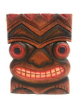 Happiness Tiki Mask 8"X6" - Wall Plaque Hand Carved | #dpt515220b