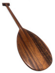 Koa Paddle 32 in T-Handle with Etched Tapa Design - Corporate Gifts | #koam008tr4