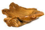 Unique Teak Root Bowl w/ Carved Turtle 27" X 20" X 8" - Centerpiece | #cin04a