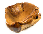 Unique Teak Root Bowl w/ Carved Owl 22" X 21" X 10" - Centerpiece | #cin04b