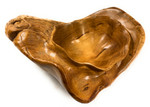 Unique Teak Root Bowl w/ Carved Eagle 20" X 16" X 8" - Centerpiece | #cin02e