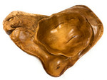 Unique Teak Root Bowl w/ Carved Eagle 20" X 16" X 8" - Centerpiece | #cin02e