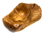 Unique Teak Root Bowl w/ Carved Eagle 20" X 16" X 8" - Centerpiece | #cin02e