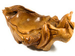 Unique Teak Root Bowl w/ Carved Dolphins 22" X 15" X 11" - Centerpiece | #cin05f