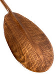 Premium Black Walnut Tiger Curls Outrigger Paddle 60" Straight Shaft | #koa7019