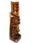 Premium Tiki Lono 34 inch - Hawaii Museum Replica - Monkeypod  | #yuy380580