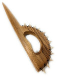Hand Club Built-in Ihe 16 inch with Fossilized Teeth | #bla606340ft