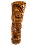 Premium  Love & Strength Thick Tiki Totem 40 inch - Deep Carving - Hawaii Museum | #yuy3807100b