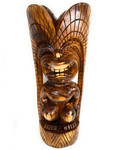 Exquisite Traditional Kuka Ilimoku Tiki 41 inch w/ Tribal Design - Hawaii Museum | #yuy3802100nat