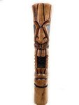 Pohaku Tiki Statue 60 inch Deep Carving - Burnt Finish Outdoor Tiki | #lbj3047150b