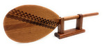 Trophy Koa paddle 24 inch Etched Tribal Design w/ stand -Made in Hawaii | #koa7022d