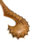 Fish Hook Moana Club 16 inch w/ Authentic Fossil Shark Teeth | #bla605740st1