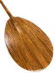 Watermarks Curls Koa Outrigger Paddle 50" T-Handle - Made In Hawaii | #koa7250