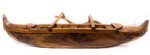 Outrigger Canoe 48 inch Tapa Carving Acacia Koa with Stand Architectural Decor | #yuy3818120