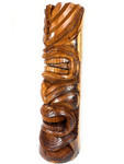 Premium  Love & Prosperity Tiki Totem 40 inch - Natural Acacia Koa - Hawaii Museum | #yuy3811100n