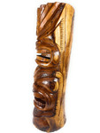 Premium  Love & Prosperity Tiki Totem 40 inch - Natural Acacia Koa - Hawaii Museum | #yuy3811100n