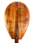 AAA Grade Curly Koa Outrigger Paddle 50 inch T-Handle - Made In Hawaii | #koaaaa002