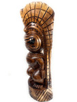 Sovereign Traditional Kuka Ilimoku Tiki 41 inch w/ Tribal Design - Hawaii Museum | #yuy3802100nat2