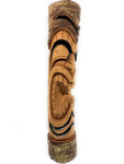 Limited Edition Kanaloa w/ Bark Tiki Statue 40" Burnt Finish - Outdoor Pool Decor | #lbj3053100tl