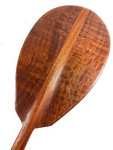 Deep Tone Watermarks Curly Koa Outrigger Paddle 60 inch Steersman - Made In Hawaii | #koa7277