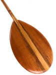 Curly Cuban Mahogany Outrigger Paddle 60 inch Steersman - Made In Hawaii | #koa7286