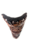 Premium Love & Prosperity Tiki Mask 40 inch - Brown Hand Carved | #rtg1010100b