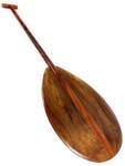 Outrigger Decorative Koa Paddle Rich Tone 50 inch T-Handle - Made In Hawaii | #koa7299