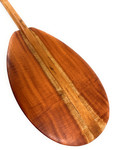 Curly Cuban Mahogany Outrigger Paddle 50 inch with T-Handle - Made In Hawaii | #koa7301