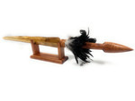 Koa Sword with Sailfish Bill 33 in - Black Feathers Hawaiian Art | #koasw005