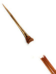 Elegant Premium Koa Spear with Blue Marlin Bill 39 in - 2 inch Shaft Double Stack White Feathers Hawaiian Art | #koasw013