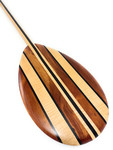 Koa Canoe Paddle 60 in with Inlays Steersman - Made in Hawaii - | #KOA7305