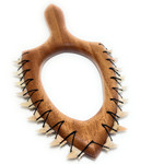 Koa Alii Chief Replica Club 15 in - Prehistoric Shark Teeth Lei O Mano Open Face | #koa4134f