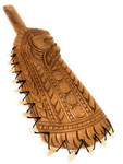 Tiki Paddle Fijian Club 16 inch w/ Teeth - Decorative Club | #bla604840st